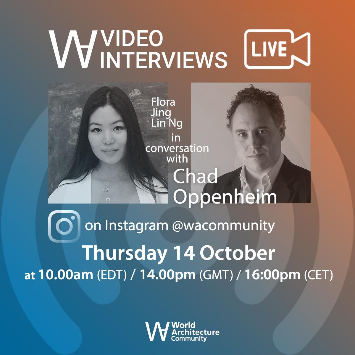 Chad Oppenheim Will Talk About The Spirit Of Place And His Recent Projects In WAC’s Live Talk